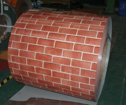 Prepainted PPGI Coil with Brick Print